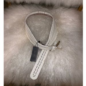 BCBG Wide Braided Belt Buckle